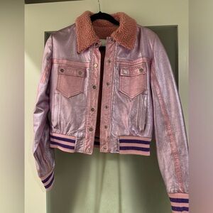 The mighty company leather jacket, sold out, XS